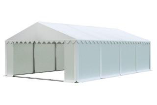 Skladový stan 6x8m bílá PREMIUM,Skladový stan 6x8m bílá PREMIUM