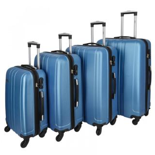Skořepinové cestovní kufry modré sada - RGL Blant XS, S, M, L