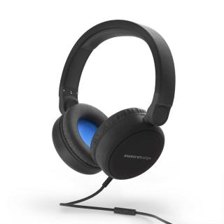 Sluchátka Energy Sistem Headphones Style 1 Talk Midnight black sluchátka s temením mostem a 3,5 mm konektorem,
