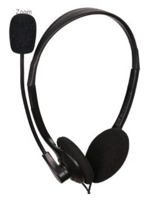 Sluchátka Gembird sluchátka MHS-123, s mikrofonem, černá