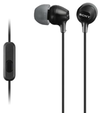 Sluchátka SONY sluchátka MDR-EX15AP, handsfree, černé