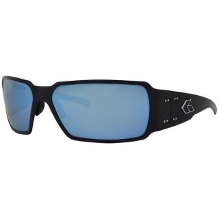 Sluneční brýle Boxster Polarized Gatorz® – Smoke Polarized w/ Blue Mirror, Černá