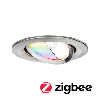 Smart Home Zigbee LED vestavné svítidlo Nova Plus 1x2,5W RGBW kov kartáčovaný - PAULMANN
