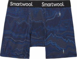 Smartwool Men's Merino Print Boxer Brief Boxed Deep Navy Digital Summit Print M Termoprádlo