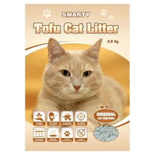 SMARTY tofu cat litter original bez vůně podestýlka pro kočky 2,8 kg