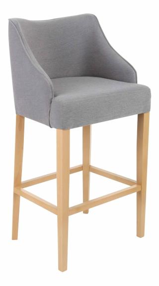 Snap Bari - volitelná výška barová židle šedá