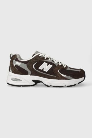 Sneakers boty New Balance MR530CL hnědá barva