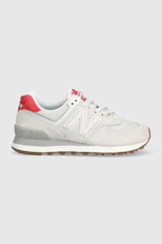 Sneakers boty New Balance WL574RC šedá barva