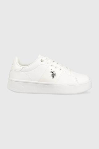 Sneakers boty U.S. Polo Assn. MARAYA bílá barva, MARAYA002W/3Y1