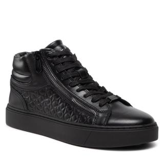 Sneakersy Calvin Klein - High Top Lace Up W/Zip Mono HM0HM00283 Black Mono 0GL