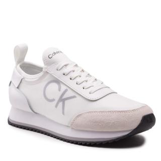 Sneakersy CALVIN KLEIN - Low Top Lace Up Neo Mix HM0HM00473 White/Black 0LI