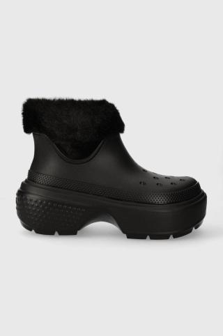 Sněhule Crocs Stomp Lined Boot černá barva, 208718