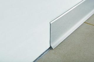 Soklová lišta Progress Profile nerez mat silver, délka 200 cm, výška 60 mm, BTACS60