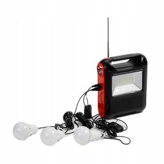 Solární Fm Audio Light multifunkční osvětlení a