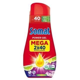 SOMAT Gel do myčky All-in-1 Lemon & Lime 2 x 720 ml 80 dávek