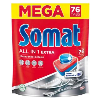 SOMAT Tablety do myčky All in One Extra Mega 76 ks, poškozený obal