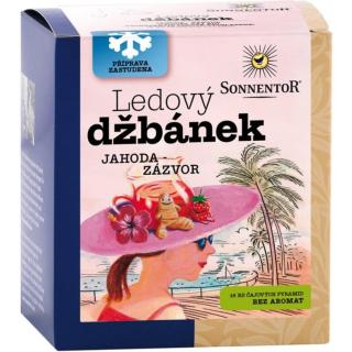 SONNENTOR Ledový džbánek jahoda – zázvor ledový čaj v BIO kvalitě 44,8 g