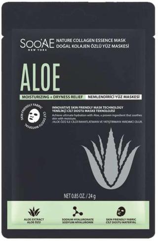 Soo'AE Nature collagen essence maska s aloe vera 25 g