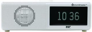 Soundmaster UR8350WE, radiobudík s DAB +, USB, bílá/šedá - zánovní