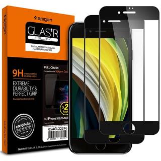 Spigen Glass FC 2 Pack, black – iPhone SE /8/7, AGL01315