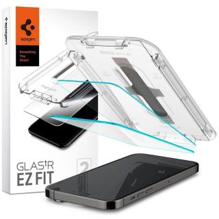 Spigen Glass tR EZ Fit 2 Pack, Transparency Sensor Protection – iPhone 14 Pro, AGL05214
