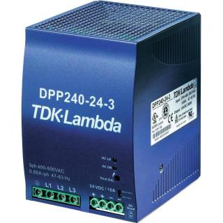 Spínaný síťový zdroj TDK-Lambda DPP240-24-3 na DIN lištu, 24 V/DC / 10 A