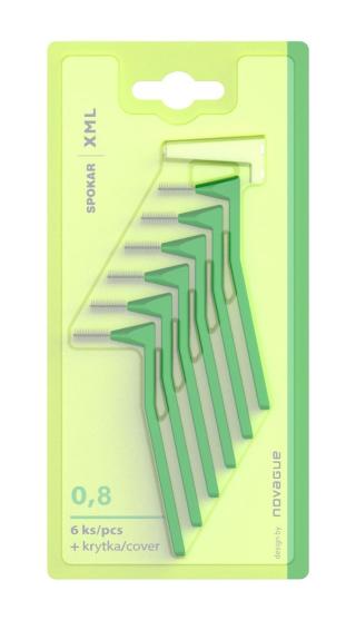Spokar XML Mezizubní kartáčky 0,8 mm 6 ks zelené
