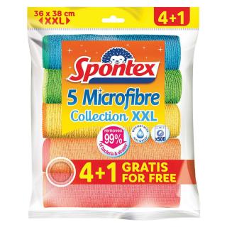 SPONTEX Microfibre XXL Utěrka z mikrovlákna 4 + 1 kusy