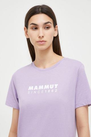 Sportovní tričko Mammut Core fialová barva