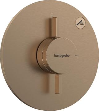 Sprchová baterie Hansgrohe DuoTurn S bez podomítkového tělesa kartáčovaný bronz 75618140