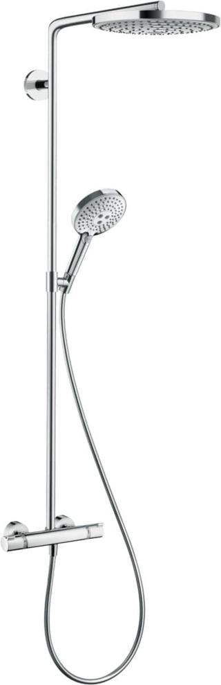 Sprchový systém Hansgrohe Raindance Select S na stěnu s termostatickou baterií bílá/chrom 27129400