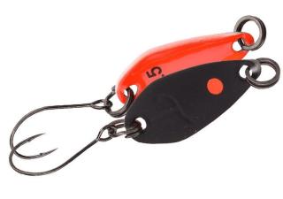 Spro plandavka trout master incy spoon black orange - 1,5 g
