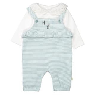 Staccato Romper+košile aqua sky striped