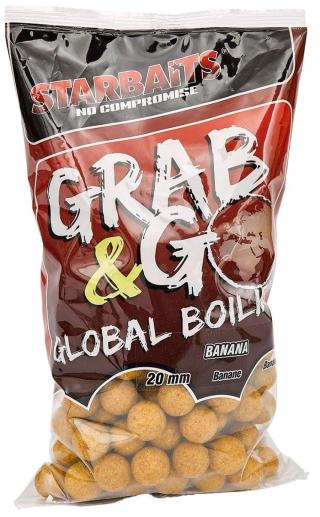 Starbaits Boilie Grab & Go Global Boilies Banana Cream 20mm Hmotnost: 2,5kg, Průměr: 20mm