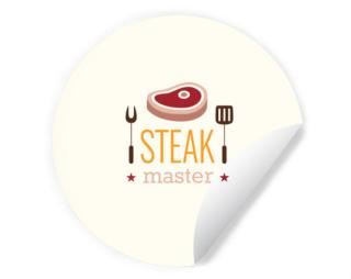 Steak master Samolepky kruh