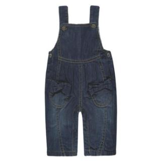 Steiff Girls Dungarees tmavě modrý denim