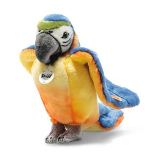 Steiff Papoušek stojící Lori modrá/žlutá, 26 cm