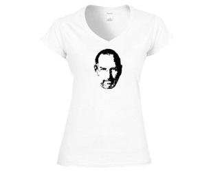 Steve Jobs Dámské tričko V-výstřih