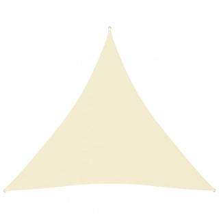 Stínící plachta trojúhelníková 5 x 5 x 5 m oxfordská látka Dekorhome Krémová,Stínící plachta trojúhelníková 5 x 5 x 5 m oxfordská látka Dekorhome Krém