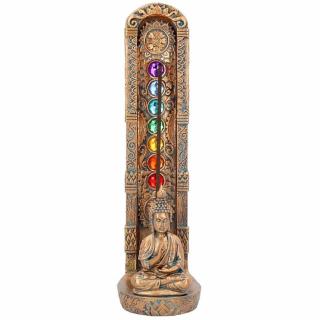 Stojánek na vonné tyčinky Buddha čakrový - cca 23,5 cm, 490 g