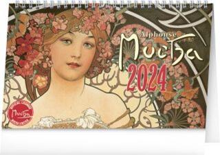 Stolní kalendář Alfons Mucha 2024