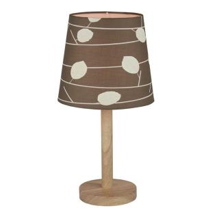 Stolní lampa QENNY TYP 6 hnědá / vzor listy,Stolní lampa QENNY TYP 6 hnědá / vzor listy