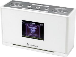 Stolní rádio soundmaster UR240WE, AUX, DAB+, FM, bílá