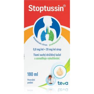 Stoptussin Stoptussin 0,8mg/ml+20mg/ml sirup pro podporu vykašlávání 180 ml