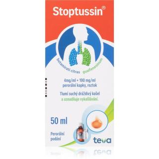 Stoptussin Stoptussin 4mg/ml+100mg/ml perorální kapky, roztok proti kašli 50 ml