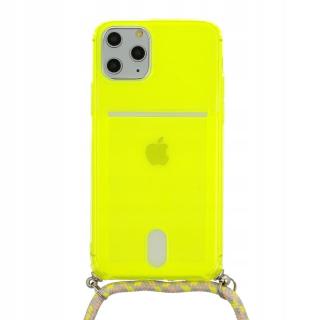 Strap Fluo pouzdro pro iPhone 12 Mini Limonka