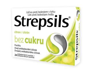 Strepsils citron bez cukru 24 pastilek