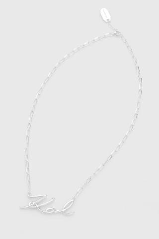 Stříbrný náhrdelník Karl Lagerfeld