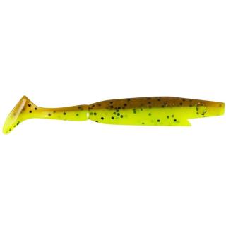 Strike pro gumová nástraha piglet shad brown chartreuse - 8,5 cm 4 g