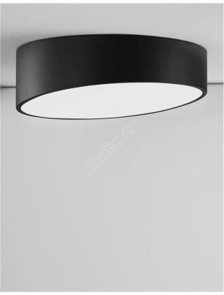 Stropní svítidlo MAGGIO černý hliník matný bílý akrylový difuzor LED 30W 230V 3000K IP20 - NOVA LUCE